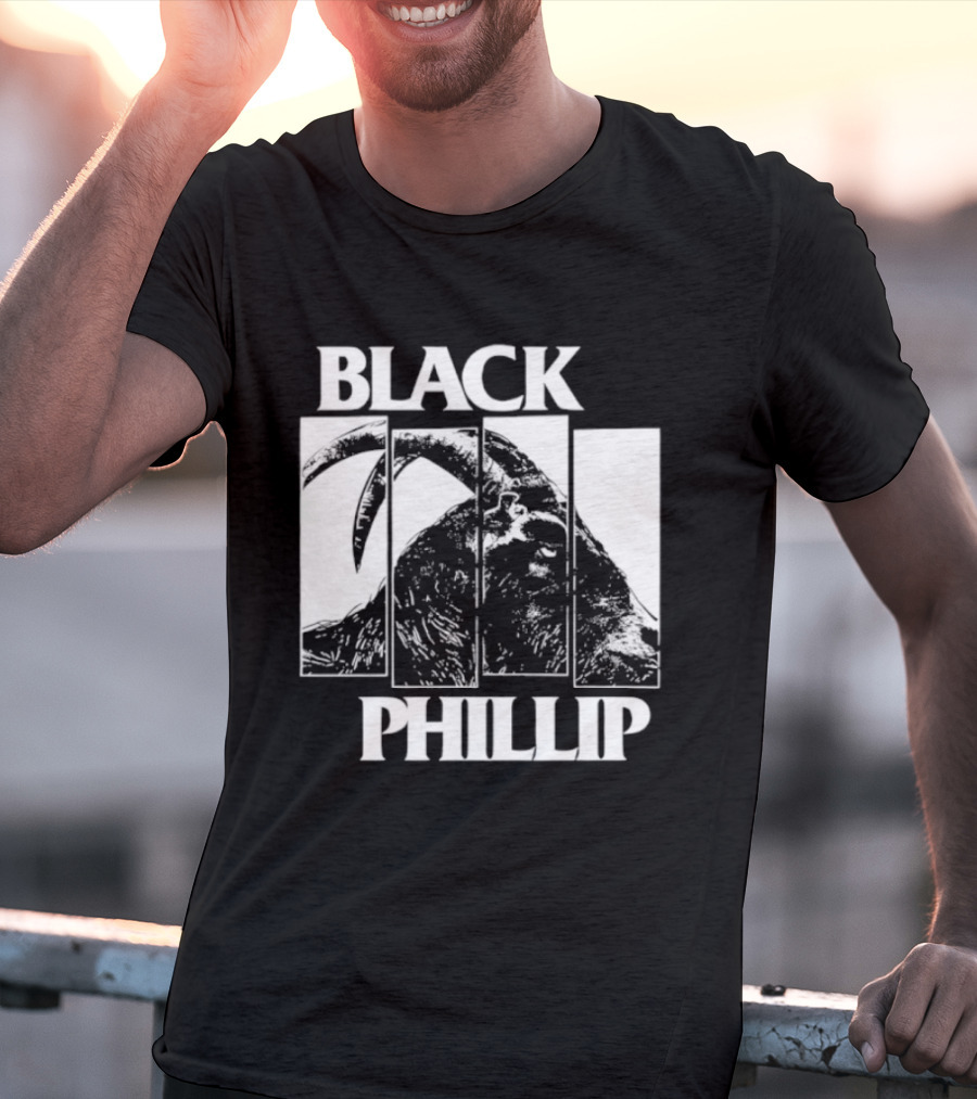 Black Phillip The Witch Goat Black Flag T-Shirt
