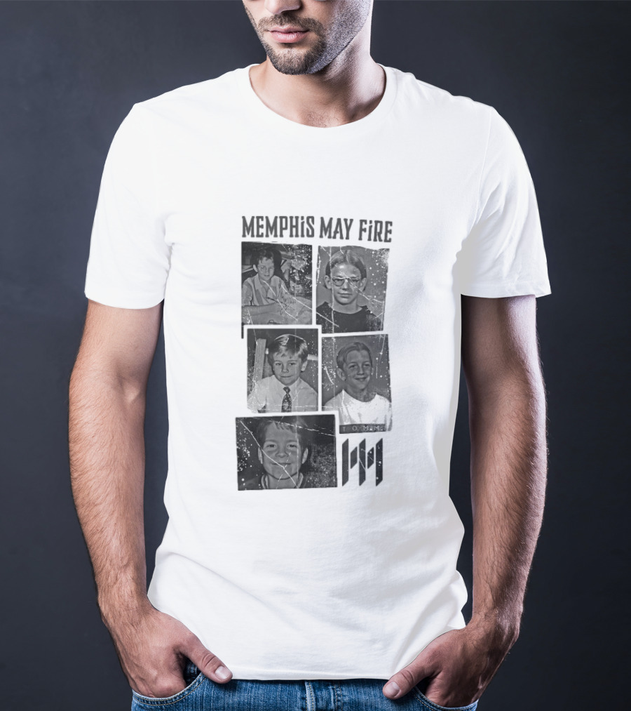 Memphis May Fire Vintage School Photos Collection T-Shirt