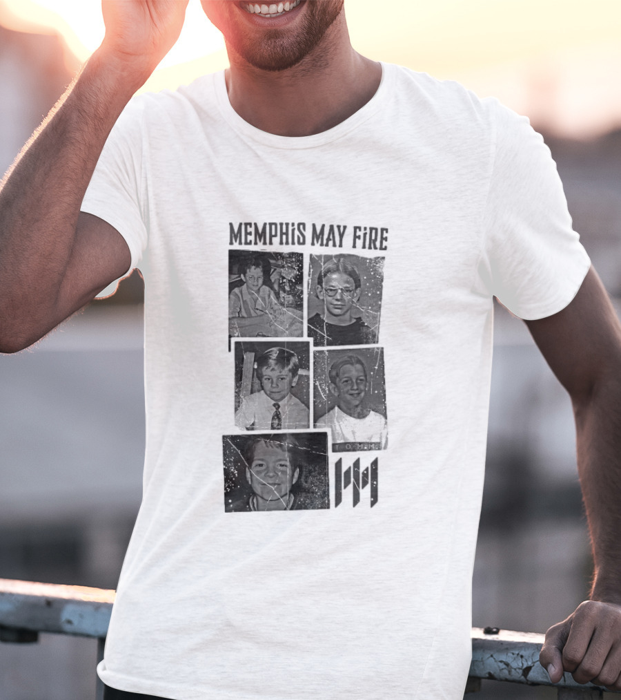 Memphis May Fire Vintage School Photos Collection T-Shirt
