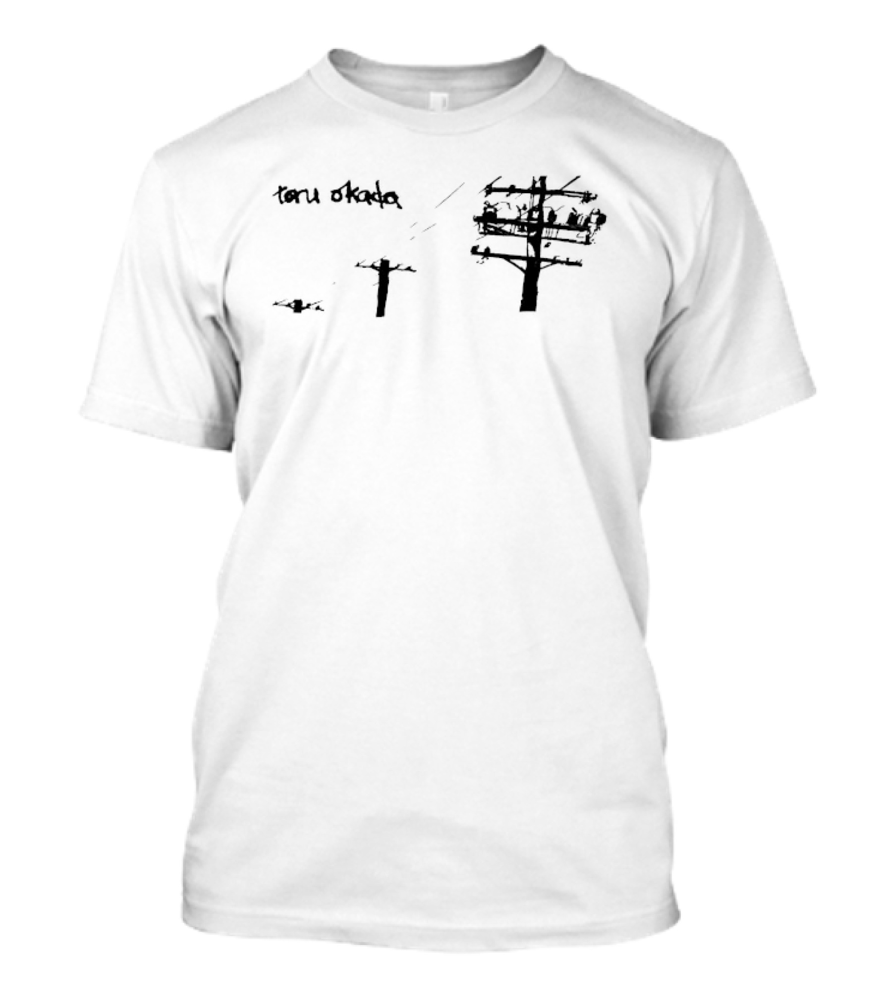 Toru Okada Powerline Japanese Calligraphy T-Shirt