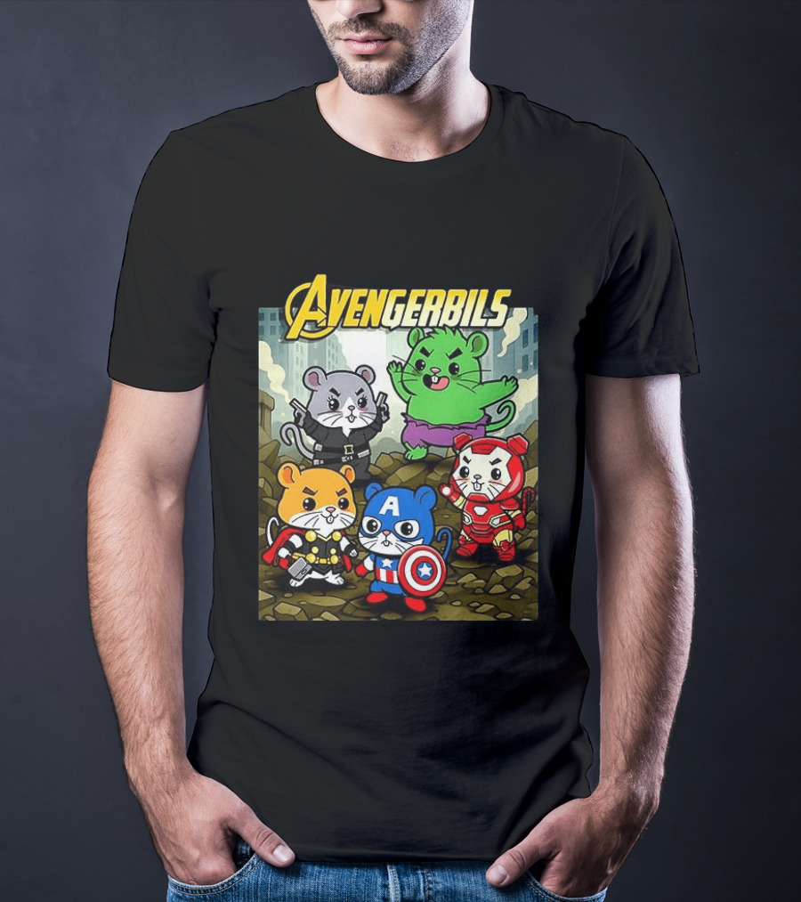Avengerbils Gerbil Avengers Crossover With Iconic Heroes T-Shirt