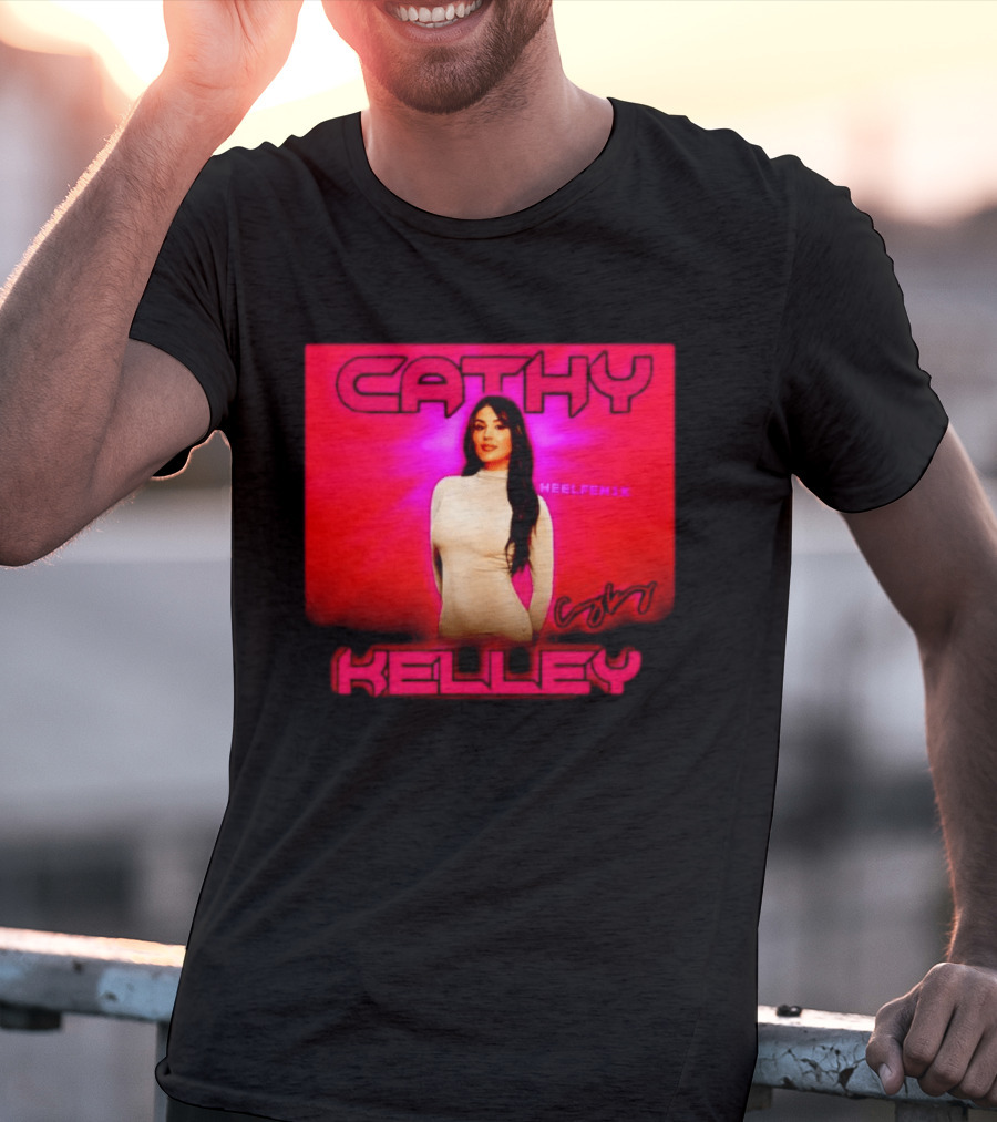 Cathy Kelley HEELFEMIX Pink T-Shirt