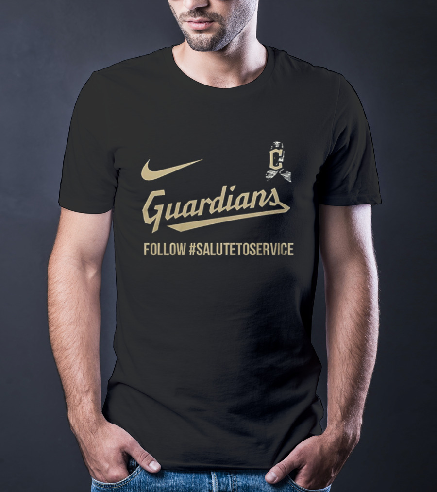 Cleveland Guardians Nike Salute To Service Follow #SaluteToService T-Shirt