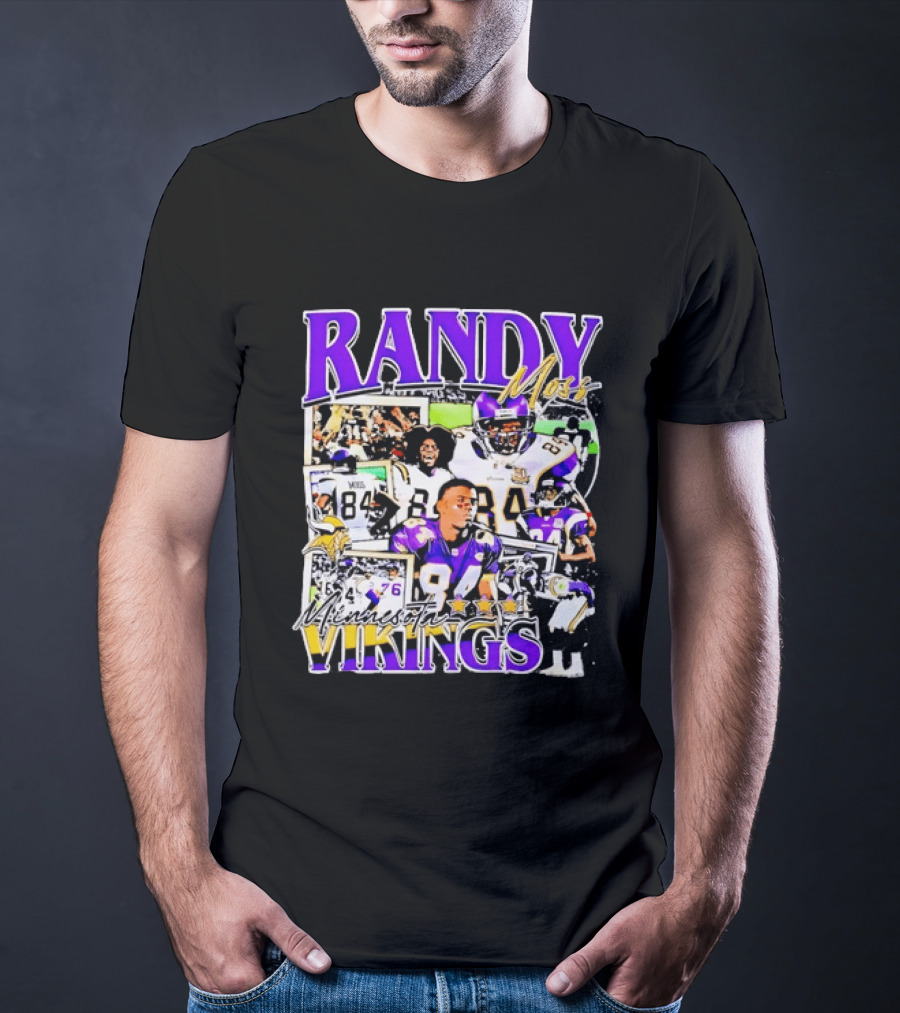 Randy Moss Minnesota Vikings 84 Star Legend NFL Football T-Shirt