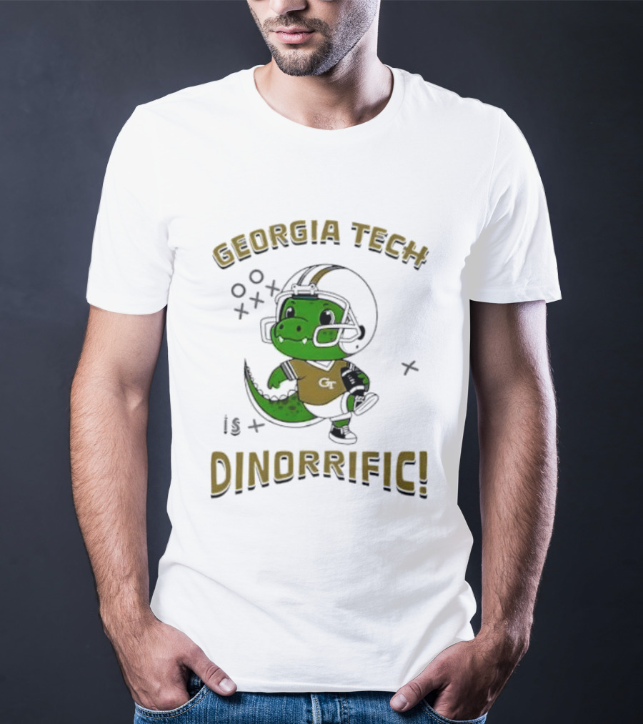 Georgia Tech Dino Football Fun Dinorrific T-Shirt