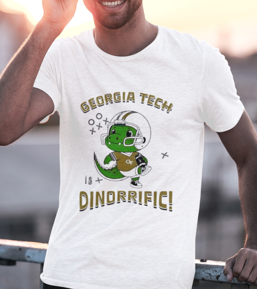 Georgia Tech Dino Football Fun Dinorrific T-Shirt