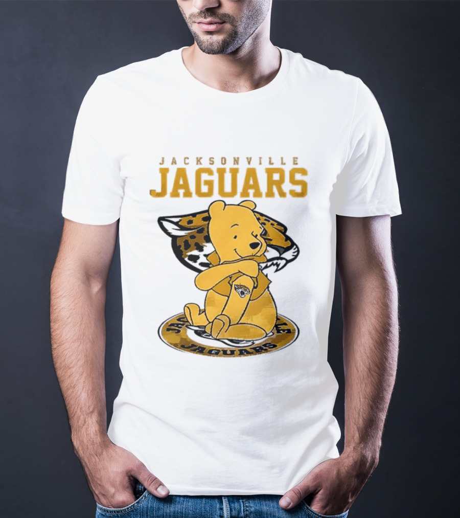 Jacksonville Jaguars Winnie The Pooh 100th Anniversary Collaboration T-Shirt