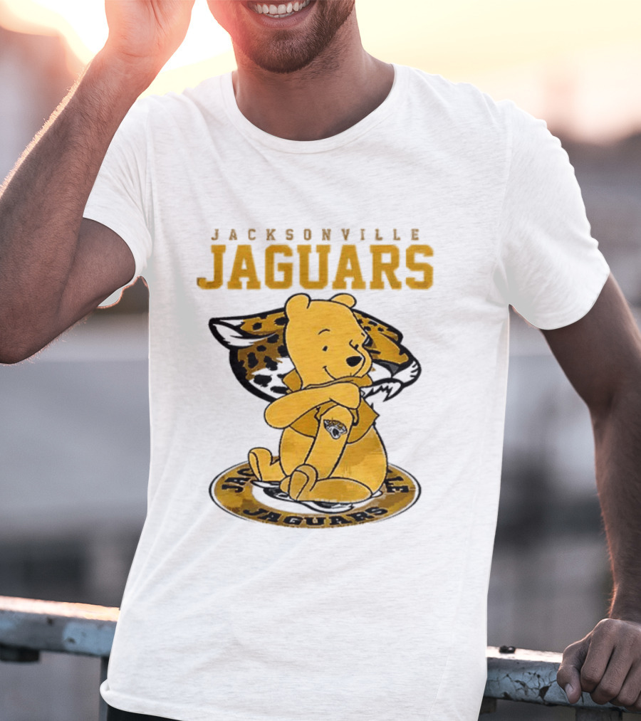 Jacksonville Jaguars Winnie The Pooh 100th Anniversary Collaboration T-Shirt