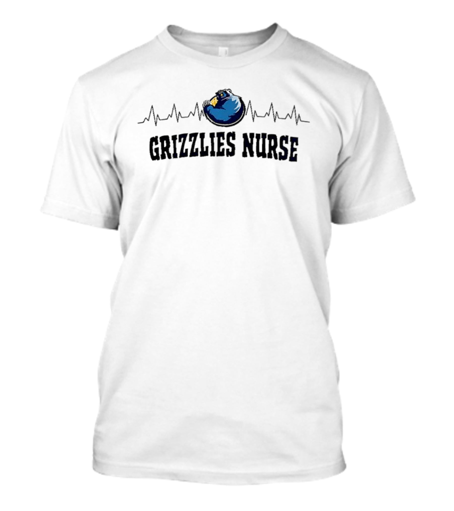 Grizzlies Nurse Heartbeat Appreciation Month T-Shirt