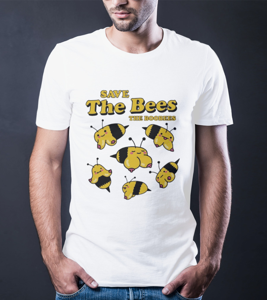 Save The Bees The Boobees Characters Fun T-Shirt