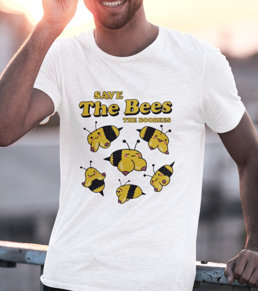 Save The Bees The Boobees Characters Fun T-Shirt