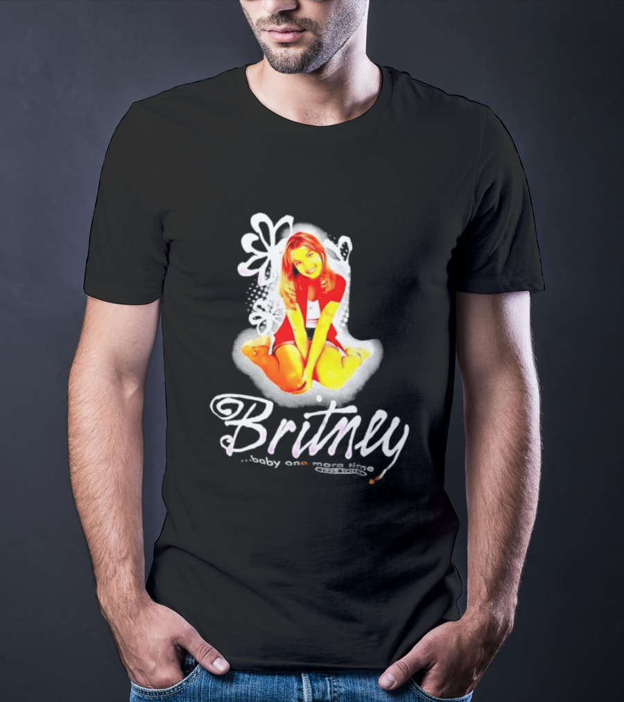 Britney Baby One More Time Tour 1999 Iconic Pop Star Fashion T-Shirt