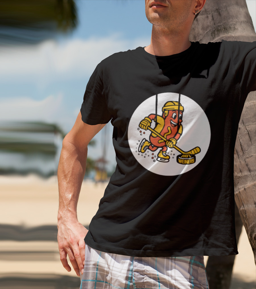 Providence Bruins Hot Dog Hockey Wieners Fun Sports T-Shirt
