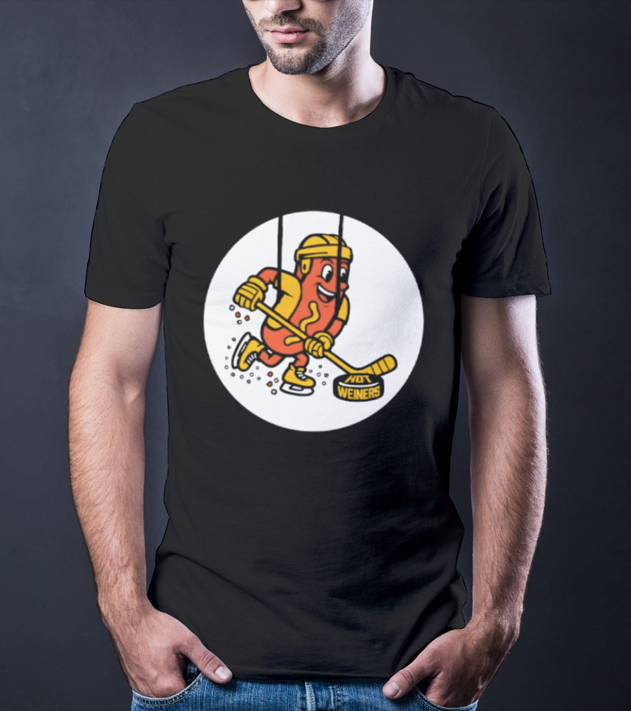 Providence Bruins Hot Dog Hockey Wieners Fun Sports T-Shirt