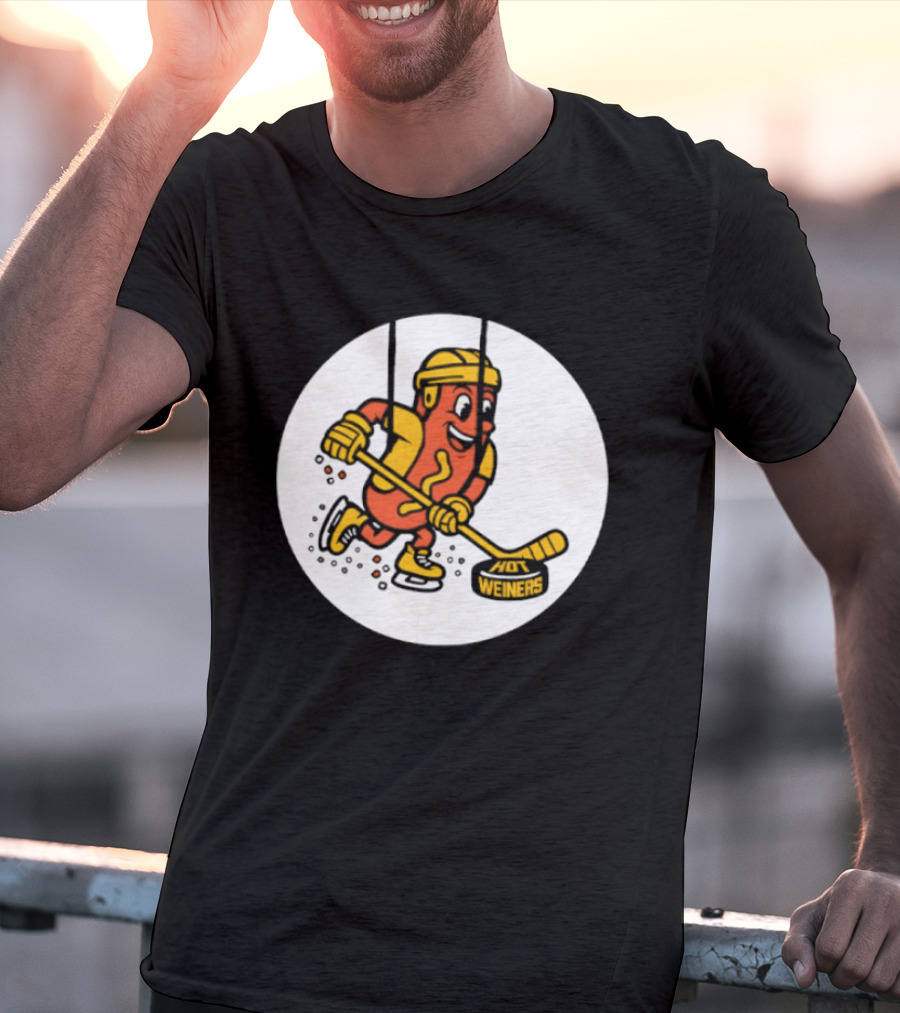 Providence Bruins Hot Dog Hockey Wieners Fun Sports T-Shirt