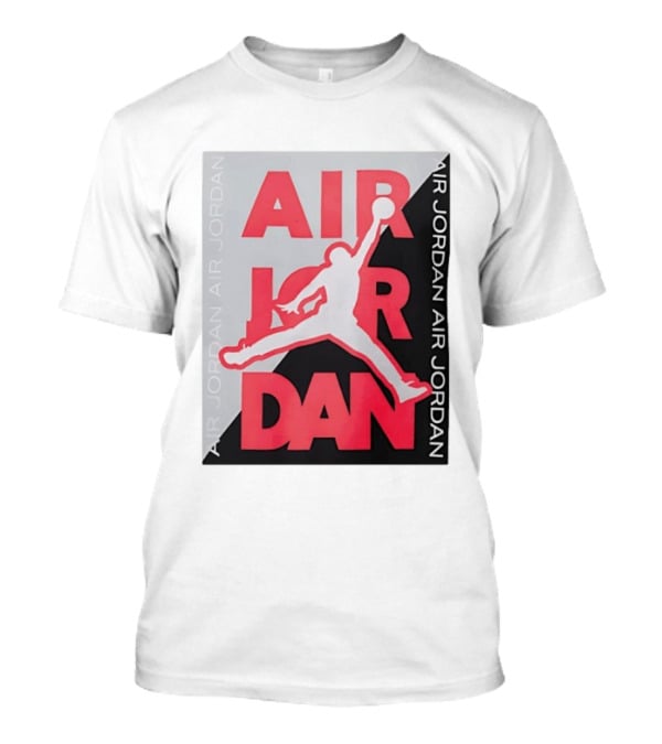 Air Jordan Repeat Jump Silhouette Red And Black T-Shirt