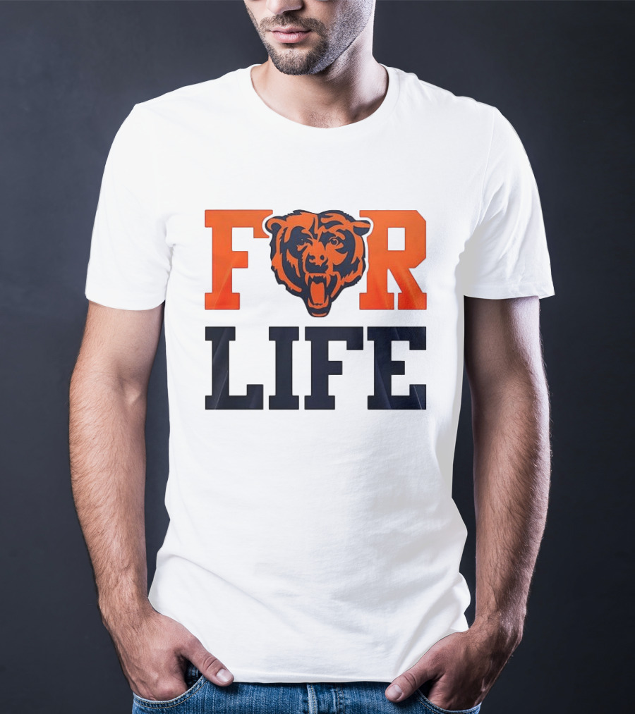 Chicago Bears I Bleed Blue And Orange For Life T-Shirt
