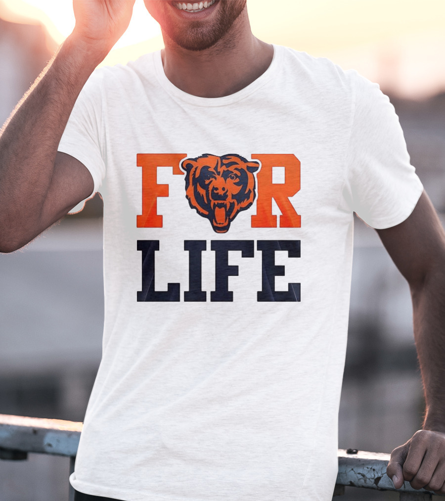 Chicago Bears I Bleed Blue And Orange For Life T-Shirt