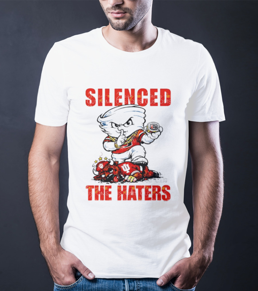 Miami Hurricanes Silenced The Haters Bold Cartoon T-Shirt