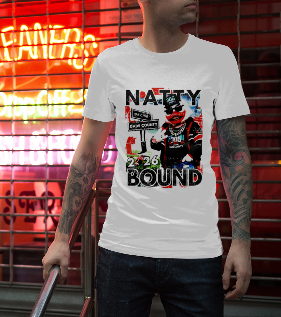 Natty Bound 2026 Miami Hurricanes Sebastian The Ibis Dade County Da Crib 305 T-Shirt