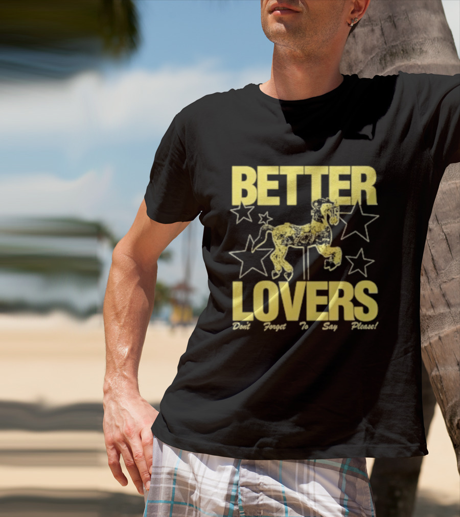 Better Lovers Say Please Stars Carousel T-Shirt