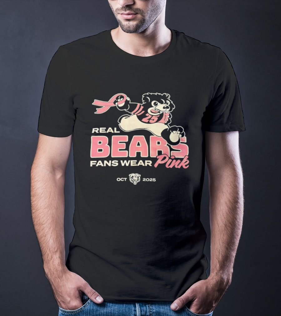 Real Bears Fans Wear Pink October 2025 T-Shirt