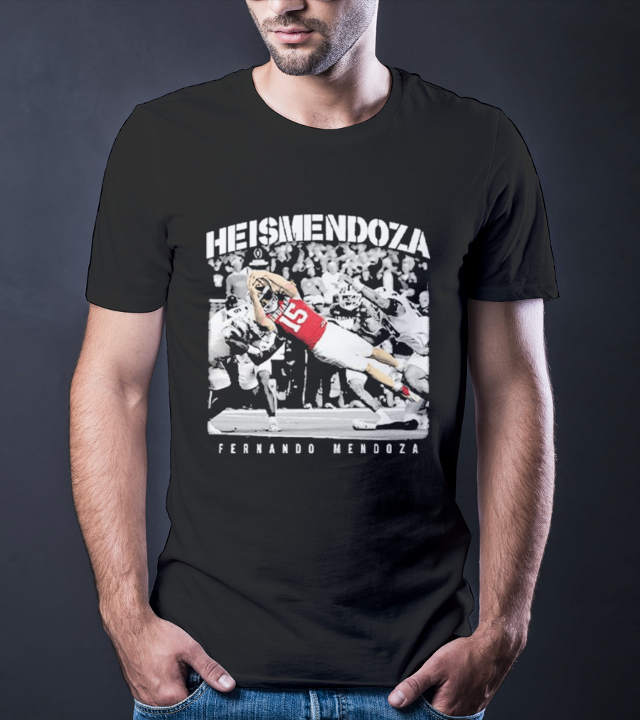 HEISMENDOZA Fernando Mendoza Football Diving Catch T-Shirt