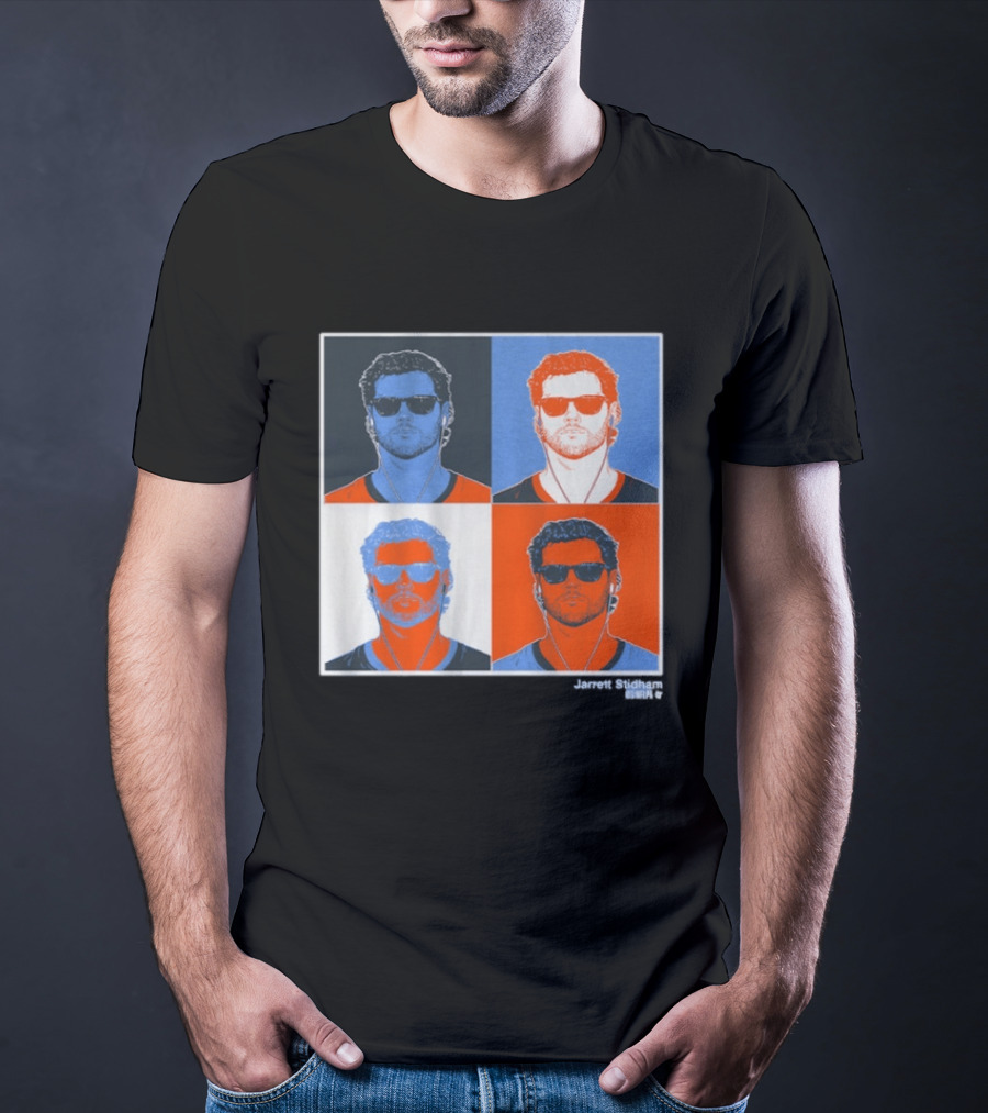 Jarrett Stidham Pop Art Style Sunglasses Quadrant T-Shirt