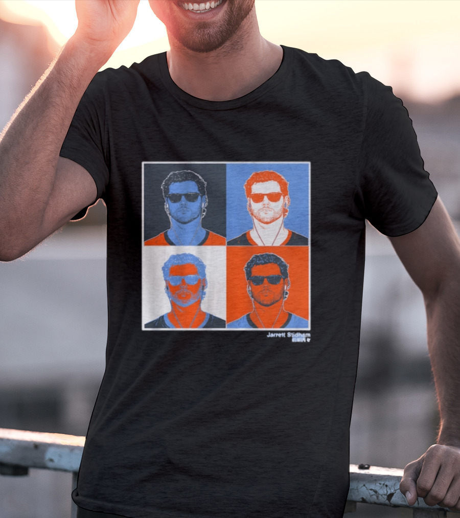 Jarrett Stidham Pop Art Style Sunglasses Quadrant T-Shirt