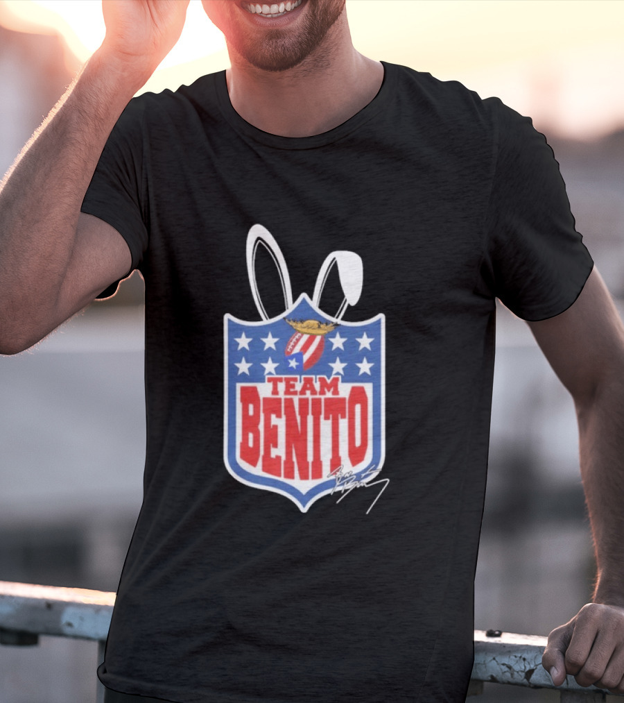 Team Benito Football Stars Shield T-Shirt