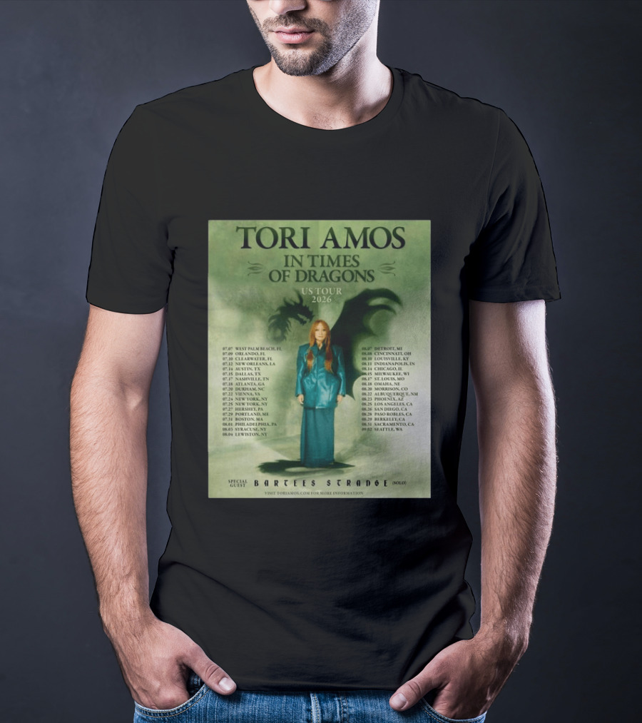 Tori Amos In Times Of Dragons US Tour 2026 Greek Theatre Los Angeles T-Shirt