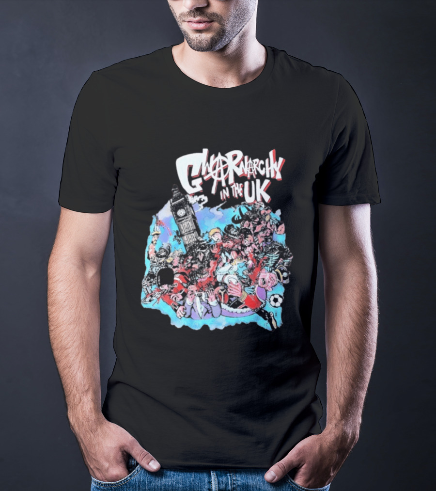 Anarchy In The UK Big Ben Chaotic Punk Scene Soccer UK T-Shirt
