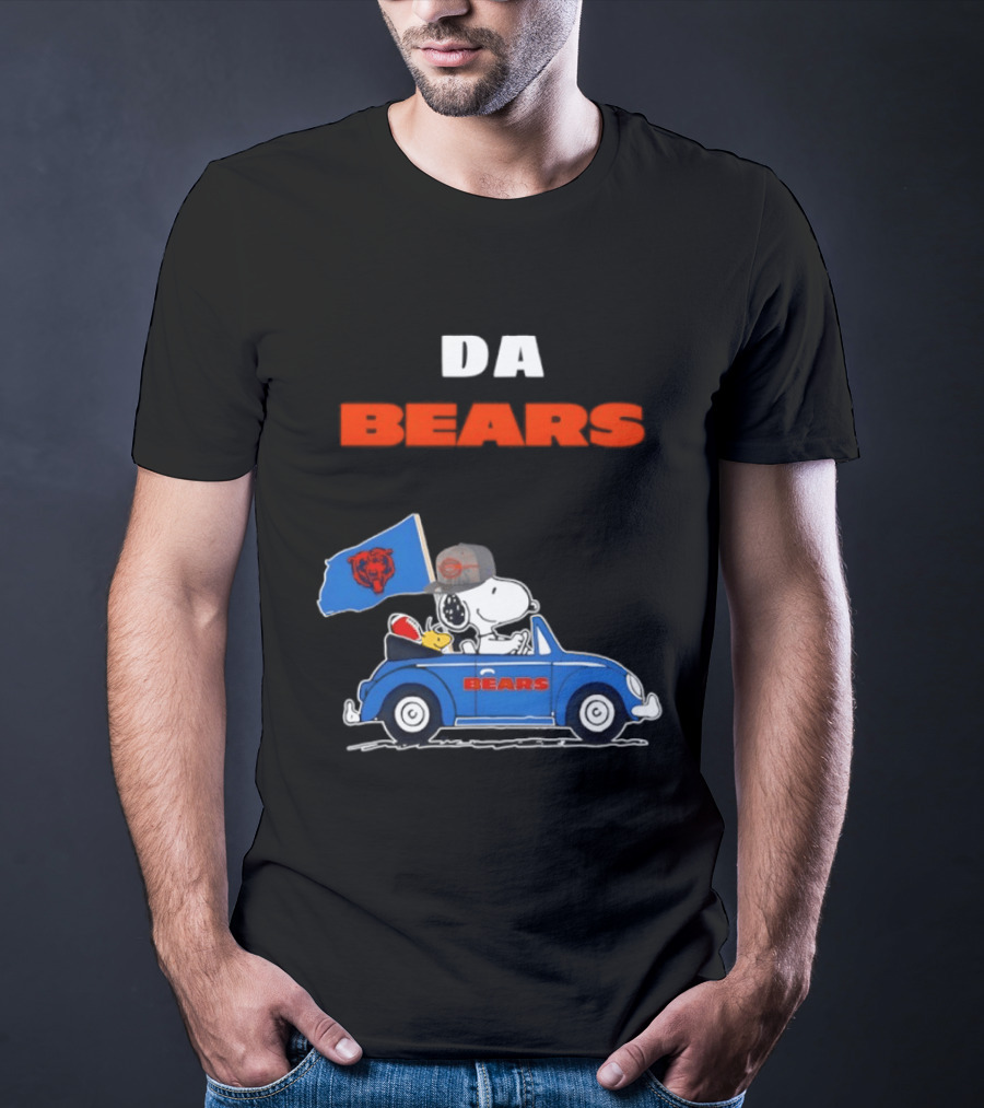 Chicago Bears Snoopy Woodstock Car Da Bears T-Shirt