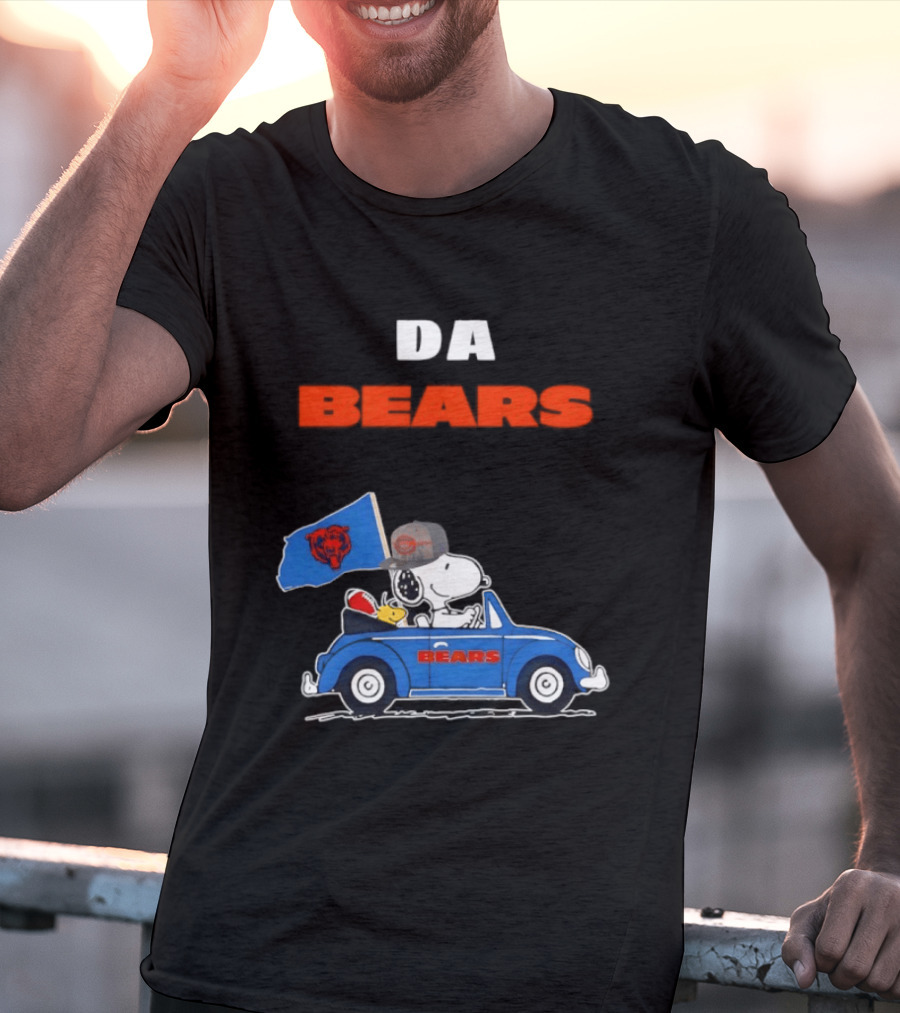 Chicago Bears Snoopy Woodstock Car Da Bears T-Shirt