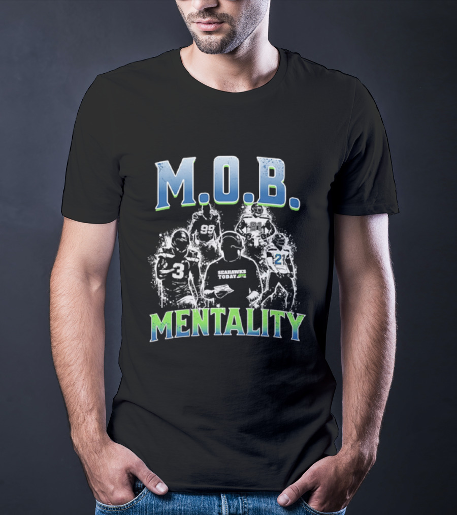 M.O.B. Mentality Seattle Seahawks Team Spirit T-Shirt