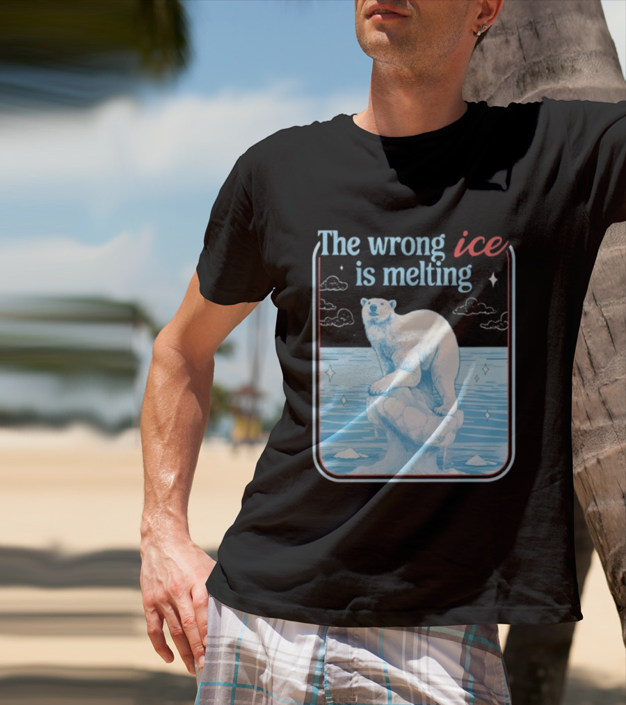 The Wrong Ice Is Melting Polar Bear Climate Awareness T-Shirt