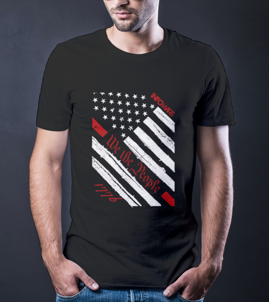 Infowars We The People USA Flag 1776 American Patriot T-Shirt