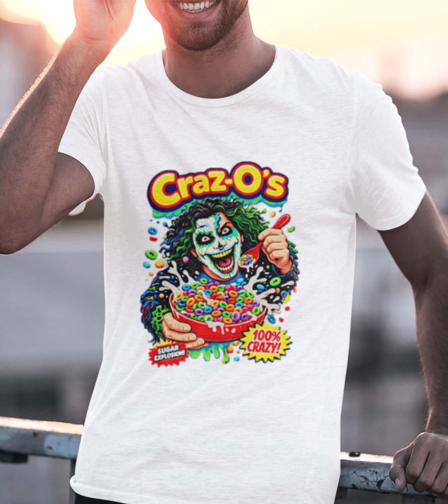 Craz O's Sugar Explosion 100% Crazy Cereal Crazo Charms T-Shirt