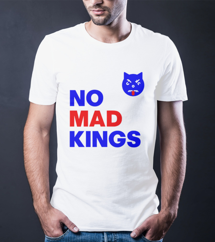 Nomad Kings Blue Red Cat Face T-Shirt