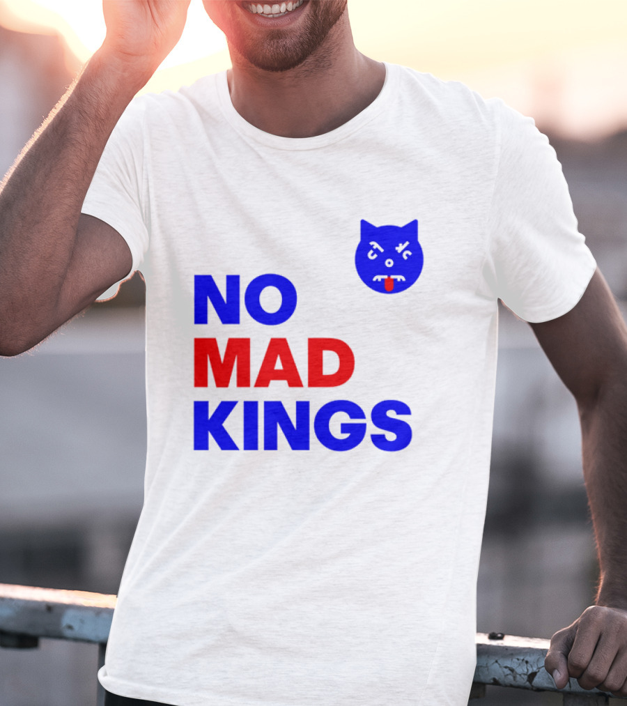 Nomad Kings Blue Red Cat Face T-Shirt