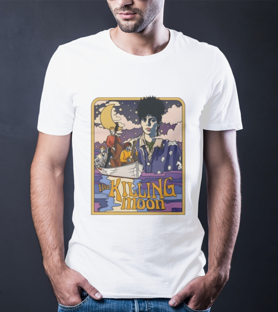 The Killing Moon 42nd Anniversary Retro Band Art Lunar T-Shirt