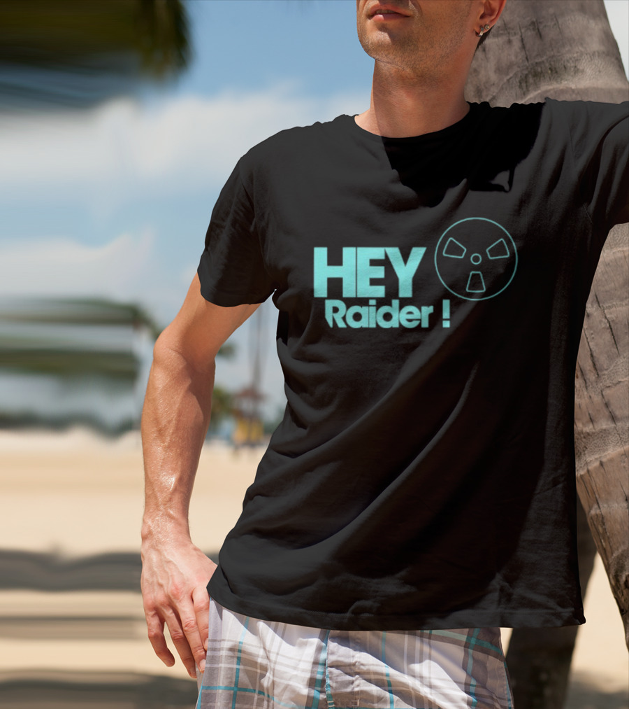 Hey Raider Sci Fi Gamer Safe Pocket Game Humor T-Shirt