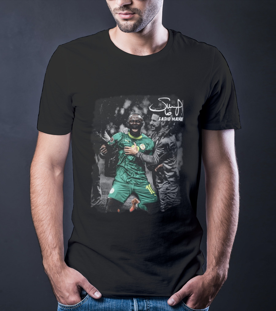 Sadio Mane Senegal National Team Celebration Soccer T-Shirt