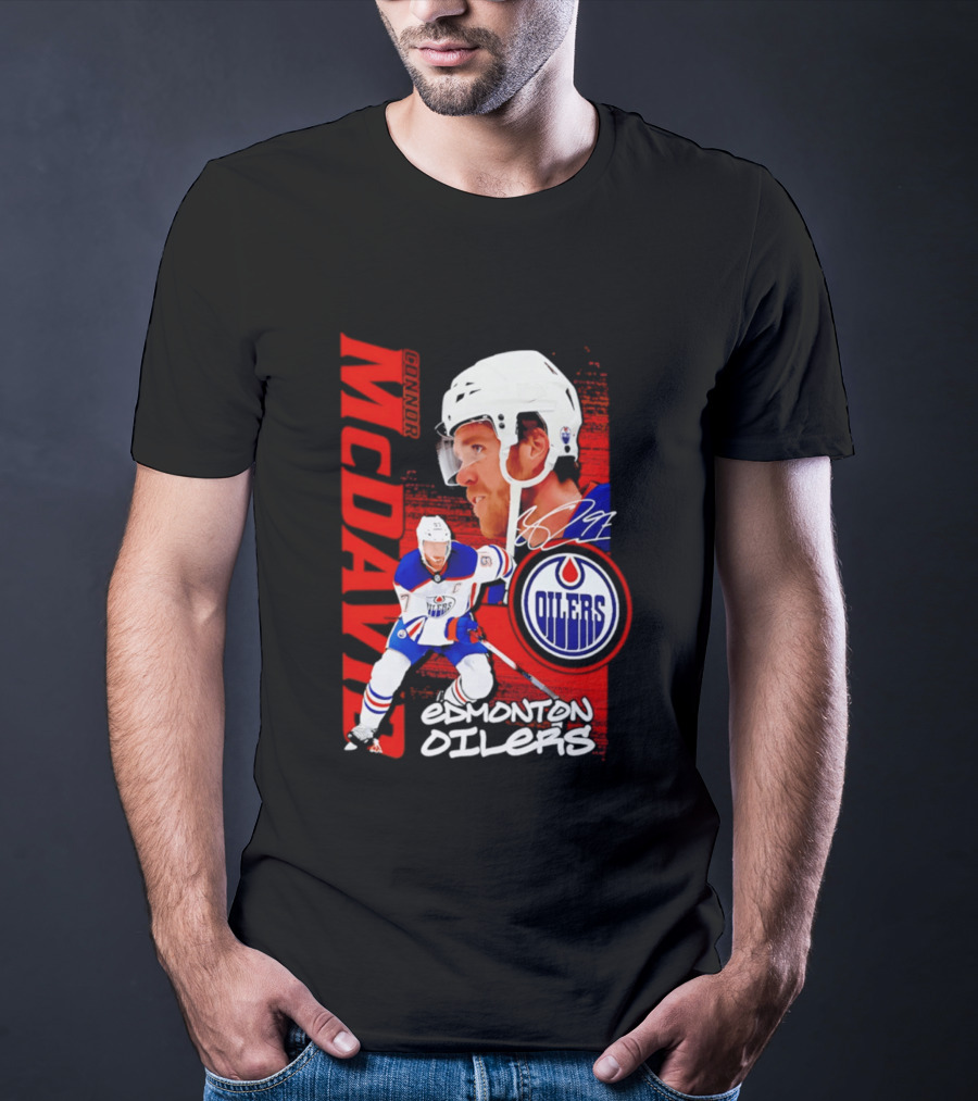 Edmonton Oilers McDavid 97 Hockey Star T-Shirt