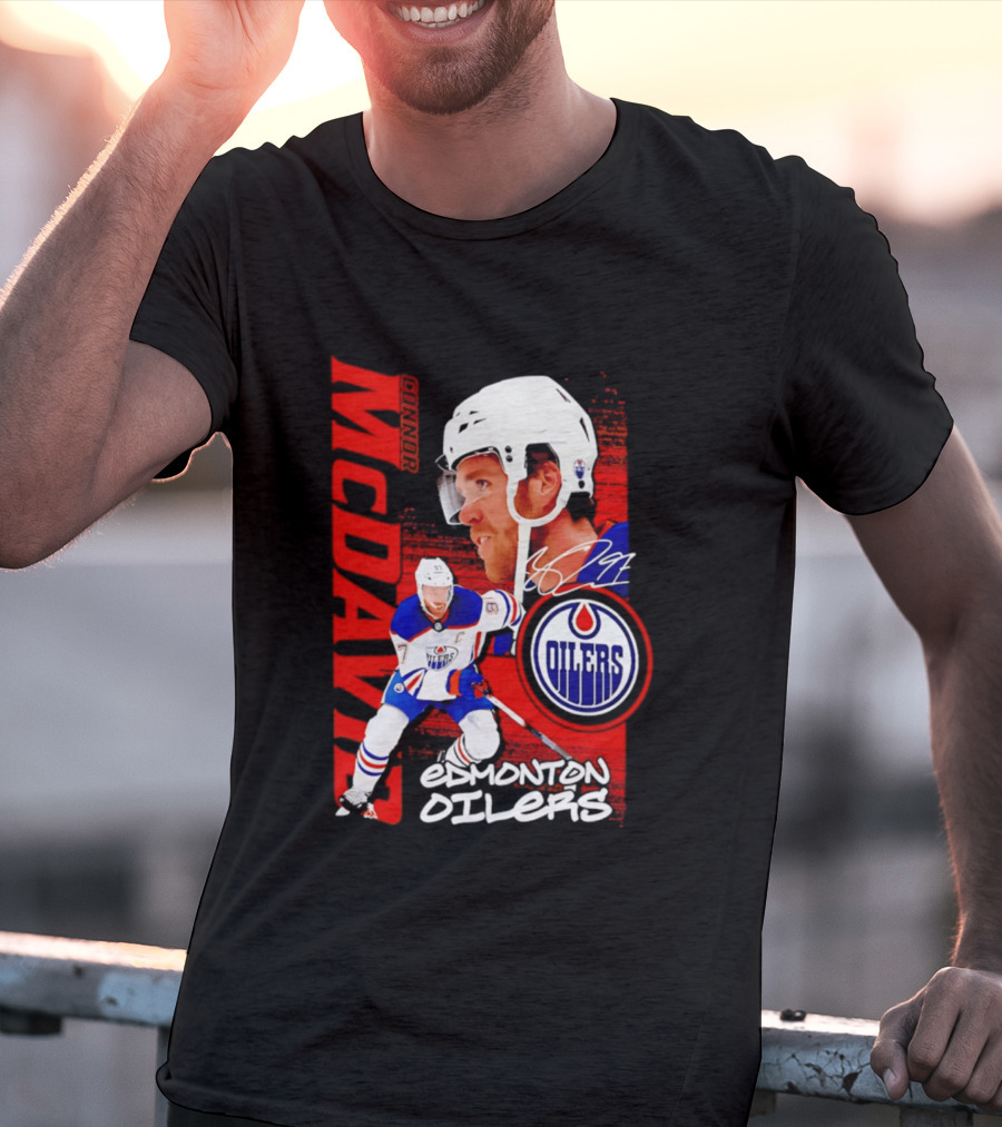 Edmonton Oilers McDavid 97 Hockey Star T-Shirt