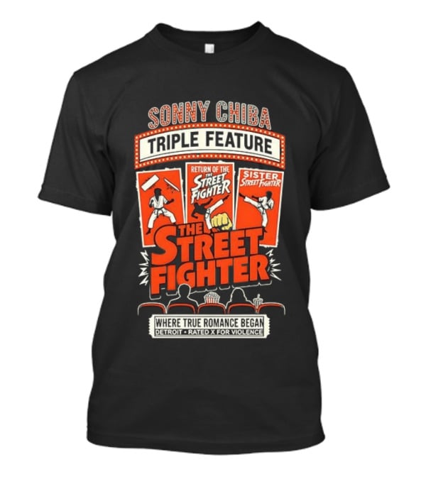 Sonny Chiba Triple Feature The Street Fighter Return Of The Sister Street Fighter T-Shirt