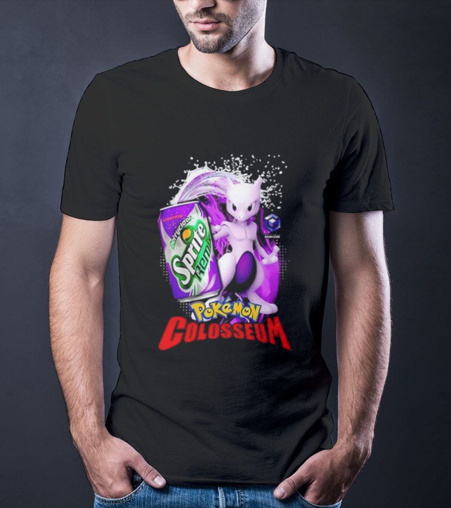 Mewtwo Sprite Remix Pokémon Colosseum Collaboration Vintage Aesthetic T-Shirt