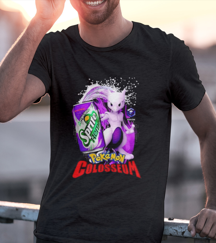 Mewtwo Sprite Remix Pokémon Colosseum Collaboration Vintage Aesthetic T-Shirt