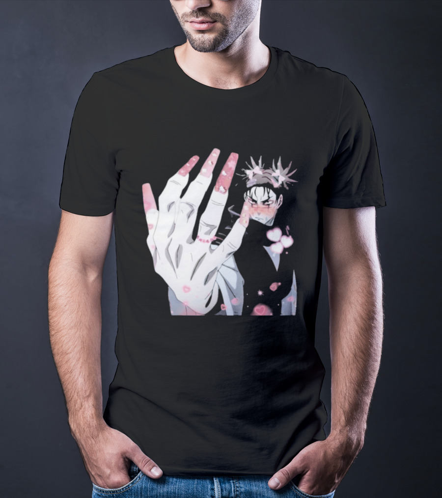 Nails Done Choso Aesthetic Floral Elements Anime T-Shirt