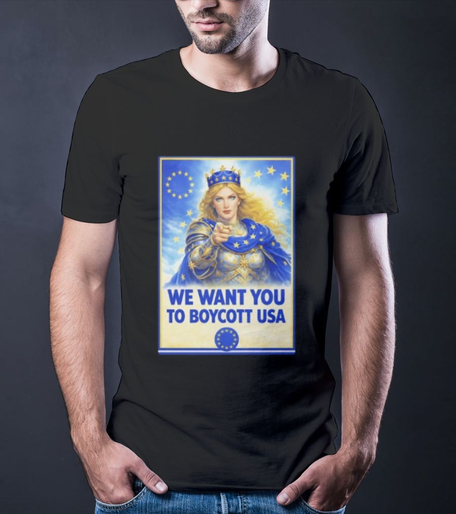 We Want You To Boycott USA Knight Queen Stars Crown T-Shirt